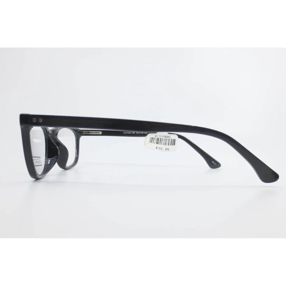 Otis + Grey OG7020 BK 50-19-140 Black Rectangular Eyeglasses Frames Womens Trend